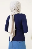 Çiçek Nakışlı Cepli Body Lacivert - 3