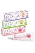 R.O.C.S. Rocs Baby 0-3 Yaş Diş Macunu 3lü Karma Set - 45gr X 3 Adet - 1
