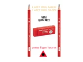 Faber Castell Jumbo Okul Seti(2 Adet Kalem+1 Adet Silgi) OKLKLL001 - 1