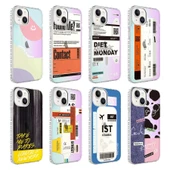 iPhone 14 Kılıf Airbag Kenarlı Renkli Desenli Silikon Elegans Kapak thumbnail 2