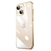 iPhone 14 Plus Kılıf Sert PC Renkli Çerçeveli Riksos Kapak thumbnail 1