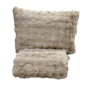 COMFORT YORGAN SETİ ÇİFT KİŞİLİK PUFF LORİA CAPPUCİNO - 1