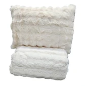 COMFORT YORGAN SETİ ÇİFT KİŞİLİK PUFF LORİA KREM thumbnail 6