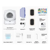 Petkit Purobot Ultra Akıllı Kedi Tuvaleti Beyaz (Resmi Distribütör Garantili) thumbnail 7