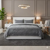 COMFORT YORGAN SETİ ÇİFT KİŞİLİK LUMOS GRİ thumbnail 1