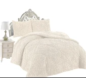 COMFORT YORGAN SETİ ÇİFT KİŞİLİK LISSOME KREM - 2