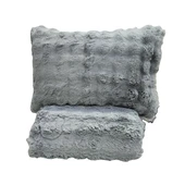COMFORT YORGAN SETİ ÇİFT KİŞİLİK PUFF LORİA GRİ - 1