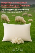 %100 Merinos Kuzu Yünlü Antialerjik Fermuarlı Doğal Yastık 50x70 Cm 900 Gr - 5
