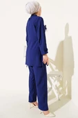 Yanları Bağlamalı Tunik İkili Takım Lacivert thumbnail 3