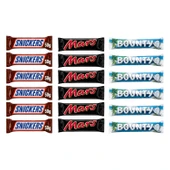 Snickers - Mars - Bounty 18 li Karma Paket - 1