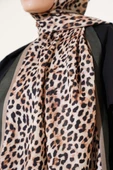Leopar Desen Şeritli Şal Haki - 4