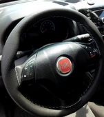 DİKİŞLİ DİREKSİYON KILIFI NOKTALI DERİ GRİ DİKİŞLİ FIAT LİNEA İÇİN thumbnail 1