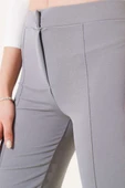 İspanyol Paça Çımalı Pantolon Kayrak Grisi - 4