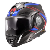 LS2 ADVANT X KARBON FUTURE II BEYAZ-MAVİ KASK thumbnail 1