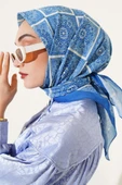 Batik Çini Desen Soft Eşarp İndigo - 2