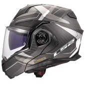 LS2 ADVANT X KARBON HORIZON MAT GÜMÜŞ-GRİ KASK - 2