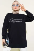 Elegance Baskılı İki İplik Tunik Lacivert - 2