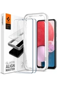 Spigen Galaxy A13 Cam Ekran Koruyucu Kolay Kurulum GLAS.tR Alignmaster (2 Adet) - AGL04280 - 1