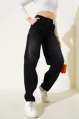 Dar Paça Baggy Kot Pantolon Füme - 2