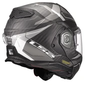 LS2 ADVANT X KARBON HORIZON MAT GÜMÜŞ-GRİ KASK - 4