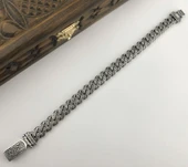 925 Ayar Gümüş El İşi Gurmet Erkek Bileklik - 2