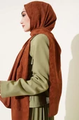 Kamuflaj Desen Jakar Şal Kahve - 3