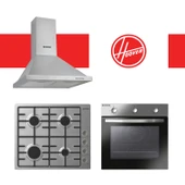 Hoover Turbolu 6+1 Programlı Inox 3'lü Ankastre Set ( HCH6MXTK + HHW6LMX + HON602X-TN ) - 1