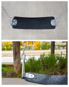 Teplay Zincirli Elastik U Çocuk ve Yetişkin Salıncağı Siyah (İçi Metalli) - 2