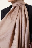 Omega Desen Jakar Şal Soft Kahve thumbnail 4