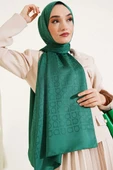 Omega Desen Jakar Şal Zümrüt thumbnail 2