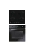Hoover Canddy 2'li Siyah Cam Turbolu Ankastre Set - 1