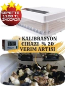 Gfallx Kalibre Cihazlı Beyaz Kaz Uyumlu 120 Yumurtalık Otomatik Kuluçka Makinesi - 1