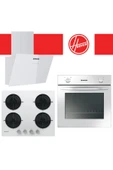 Hoover 20-4 Beyaz Cam 3'lü Ankastre Set - 1