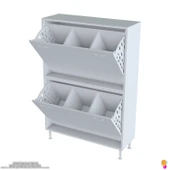 Modilayn İLKİM Modern Çamaşır Ünitesi, 95x138x32,5 cm Gizli 6 Göz  Akıllı Sepetli Dolap thumbnail 5