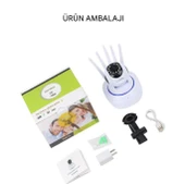 360 Dönebilen Bebek Monitörü 10m Gece Görüşlü Hareket Algılama Sensörlü 2 Yönlü İnterkom  CMR11 - 4