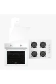 HOMTEGO Star Beyaz Ankastre Set (Da6-833-Tahdf-B66-S2) - 1