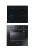 Hoover 2'li Siyah Cam Ankastre Set ( 3051-hvwm6mb ) - 1