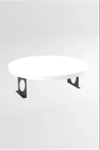 SEDAŞ LIVING UNITS Siyah Koltuk Yanı Sehpa Kola Monteli Ayarlanabilir Tepsi 34 Cm Genişlik Dekoratif Modern Tepsi - 2
