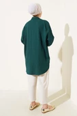 Önü Bağlamalı Krinkıl Kimono Zümrüt - 3