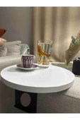 SEDAŞ LIVING UNITS 39 Cm Beyaz Ahşap Koltuk Yanı Sehpa Ayarlanabilir Tepsi 39 Cm Genişlik Dekoratif Modern Tepsi - 1