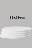 SEDAŞ LIVING UNITS BEYAZ 39 X 39 CM 4'LÜ SUNTALAM SEHPA ÜST TABLASI DEKORASYON SUNUM TABAĞI - 1