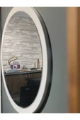 SEDAŞ LIVING UNITS Beyaz Dekoratif Yuvarlak Antre Hol Koridor Duvar Salon Mutfak Banyo Wc Ofis Aynası 60 cm - 2