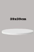 SEDAŞ LIVING UNITS BEYAZ 39 X 39 CM 4'LÜ SUNTALAM SEHPA ÜST TABLASI DEKORASYON SUNUM TABAĞI - 4