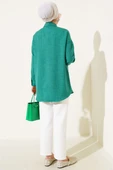 Omuz Taş Süslemeli Gömlek Yeşil thumbnail 3