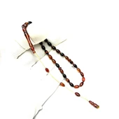 Bilek Boy Beyzi Model Sistemli 4-7mm Sıkma Ateş Kehribar Tesbih thumbnail 1