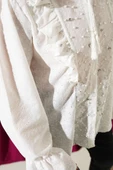 Brodeli Fırfırlı Taş İşlemeli Gömlek Beyaz thumbnail 4