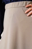 Bel Lastikli Basic Çan Etek Latte thumbnail 4