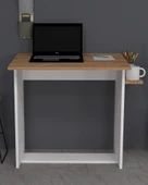 Esin Öne Doğru Eğimli Çalışma Masası Çam-Beyaz - 3