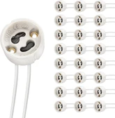 25 Adet GU10 duy 2A LED halojen lamba duyu 0,75 mm² silikon tel seramik duy bağlantı duyları 300 W enerji sınıfı A - 1