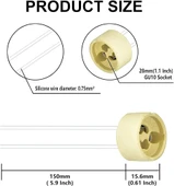 25 Adet GU10 duy 2A LED halojen lamba duyu 0,75 mm² silikon tel seramik duy bağlantı duyları 300 W enerji sınıfı A - 4